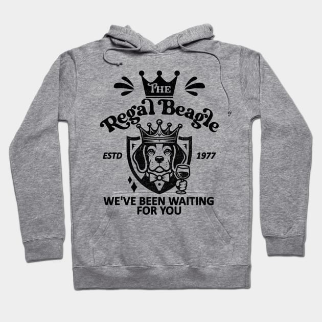 The Regal Beagle - We've Been Waiting For you [ESTD 1977] Hoodie by Blended Designs